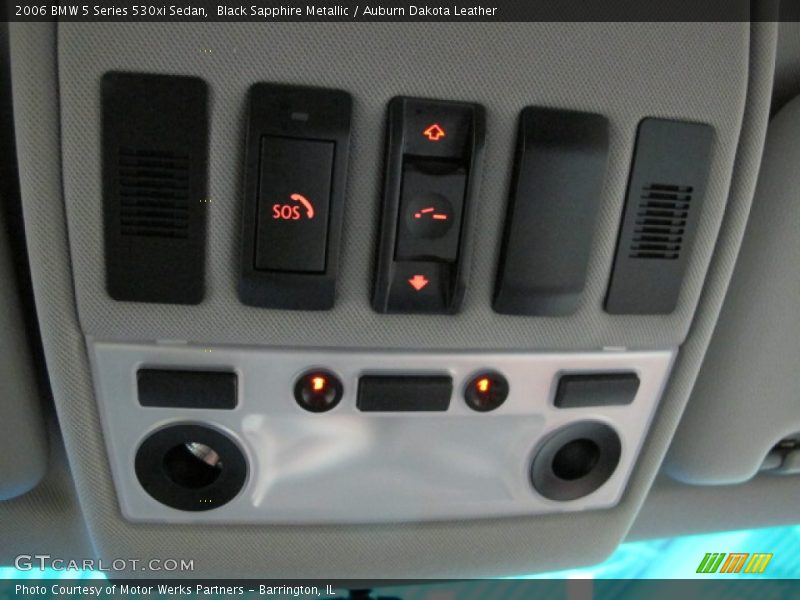 Black Sapphire Metallic / Auburn Dakota Leather 2006 BMW 5 Series 530xi Sedan