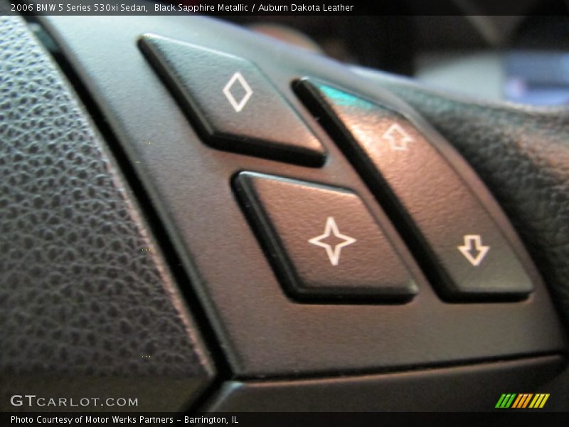 Black Sapphire Metallic / Auburn Dakota Leather 2006 BMW 5 Series 530xi Sedan