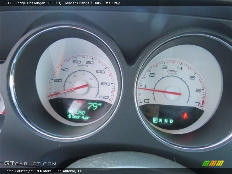 Header Orange / Dark Slate Gray 2012 Dodge Challenger SXT Plus