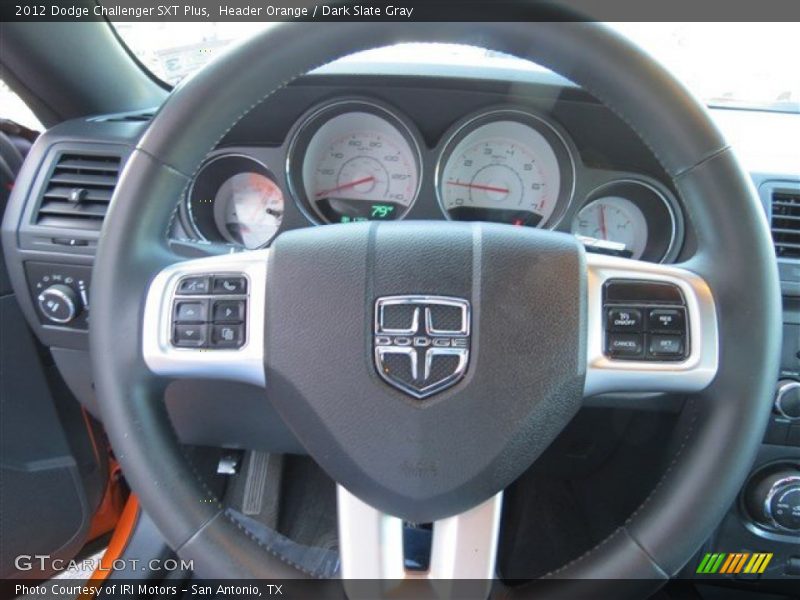 Header Orange / Dark Slate Gray 2012 Dodge Challenger SXT Plus