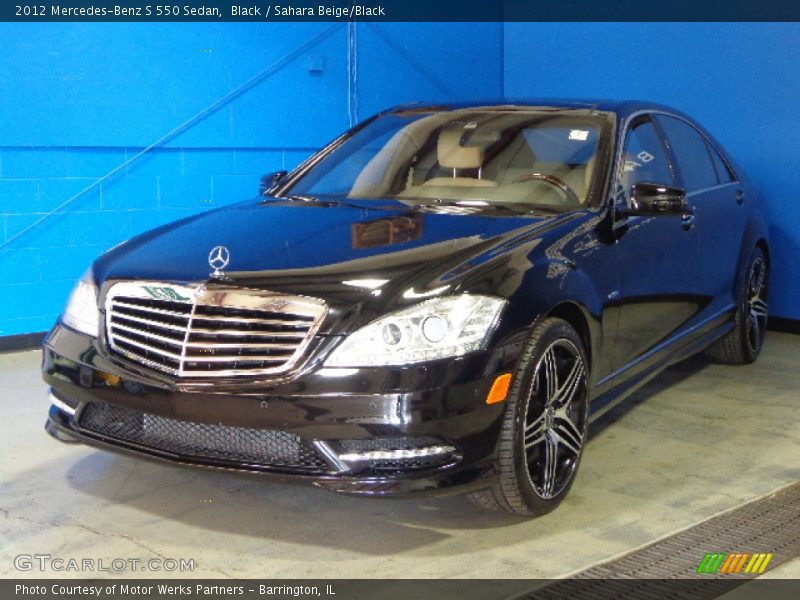 Black / Sahara Beige/Black 2012 Mercedes-Benz S 550 Sedan
