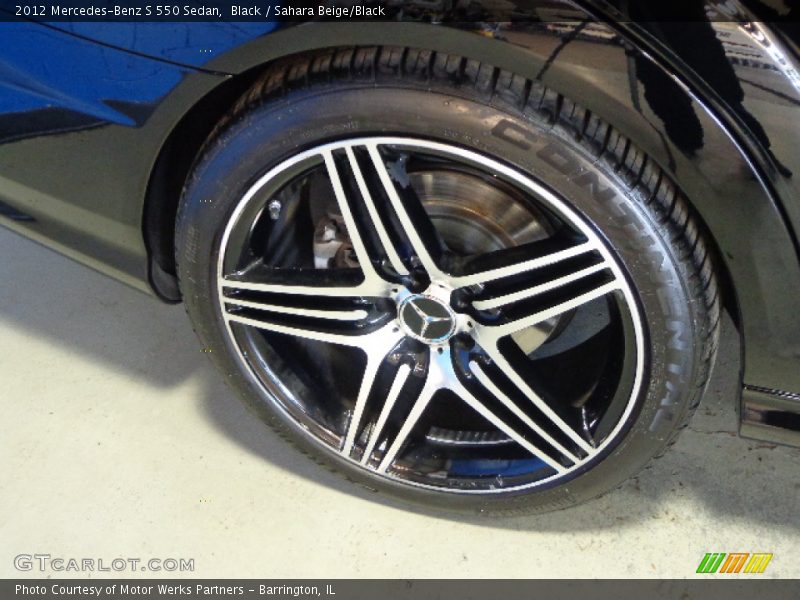 Black / Sahara Beige/Black 2012 Mercedes-Benz S 550 Sedan