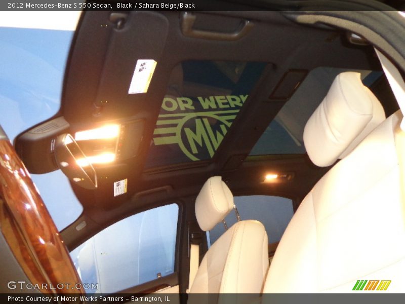 Black / Sahara Beige/Black 2012 Mercedes-Benz S 550 Sedan