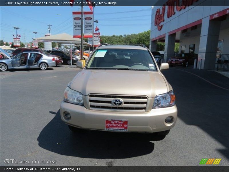 Sonora Gold Metallic / Ivory Beige 2006 Toyota Highlander Limited