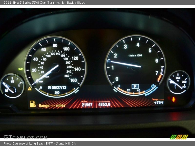 Jet Black / Black 2011 BMW 5 Series 550i Gran Turismo