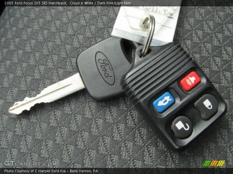 Cloud 9 White / Dark Flint/Light Flint 2005 Ford Focus ZX5 SES Hatchback
