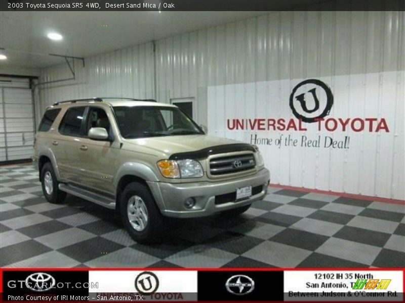 Desert Sand Mica / Oak 2003 Toyota Sequoia SR5 4WD