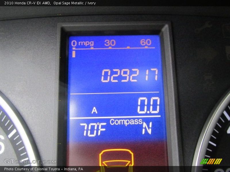 Opal Sage Metallic / Ivory 2010 Honda CR-V EX AWD