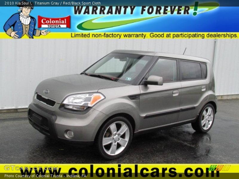 Titanium Gray / Red/Black Sport Cloth 2010 Kia Soul !