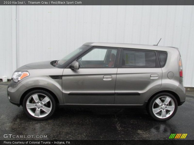 Titanium Gray / Red/Black Sport Cloth 2010 Kia Soul !