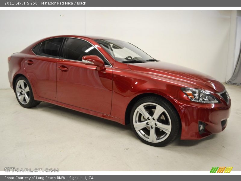 Matador Red Mica / Black 2011 Lexus IS 250