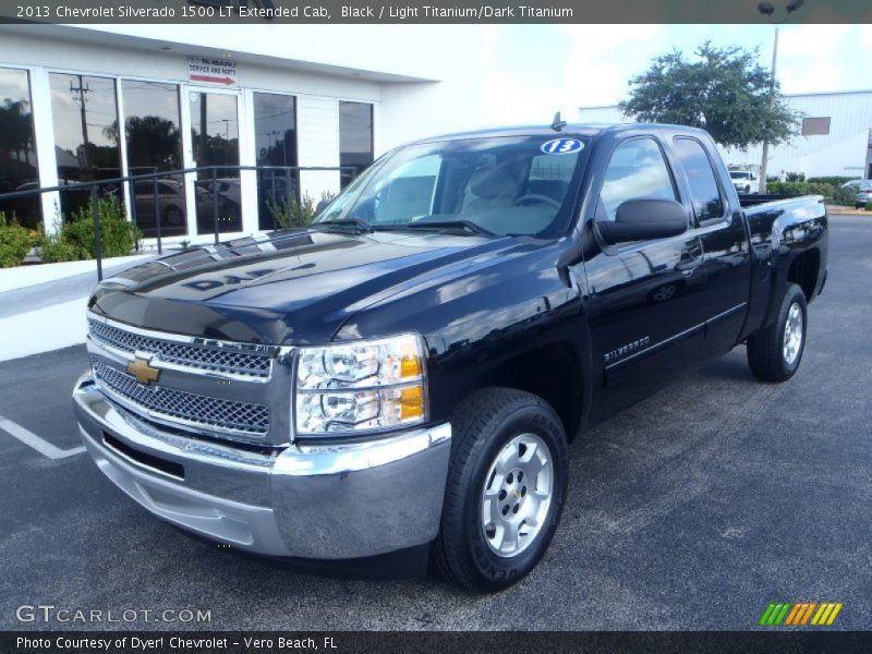 Black / Light Titanium/Dark Titanium 2013 Chevrolet Silverado 1500 LT Extended Cab