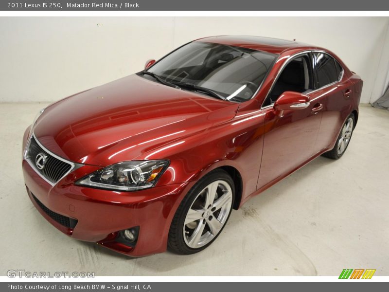 Matador Red Mica / Black 2011 Lexus IS 250