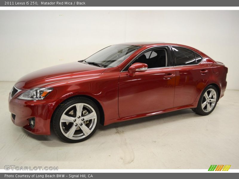 Matador Red Mica / Black 2011 Lexus IS 250