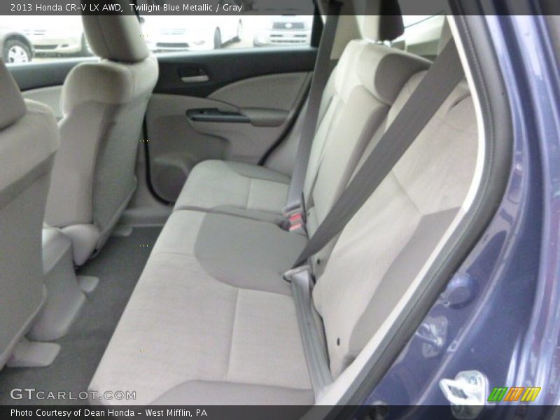 Twilight Blue Metallic / Gray 2013 Honda CR-V LX AWD