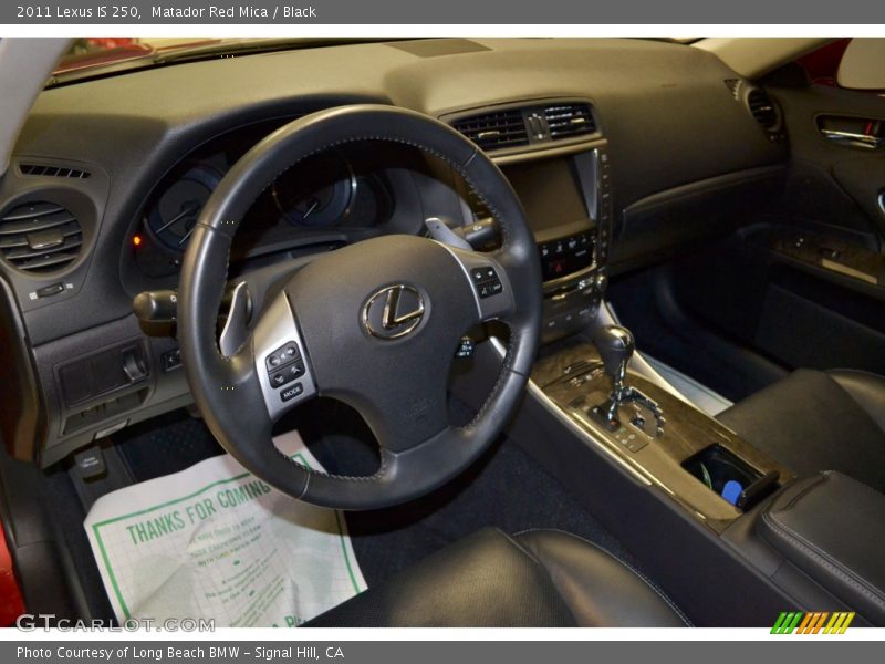 Matador Red Mica / Black 2011 Lexus IS 250