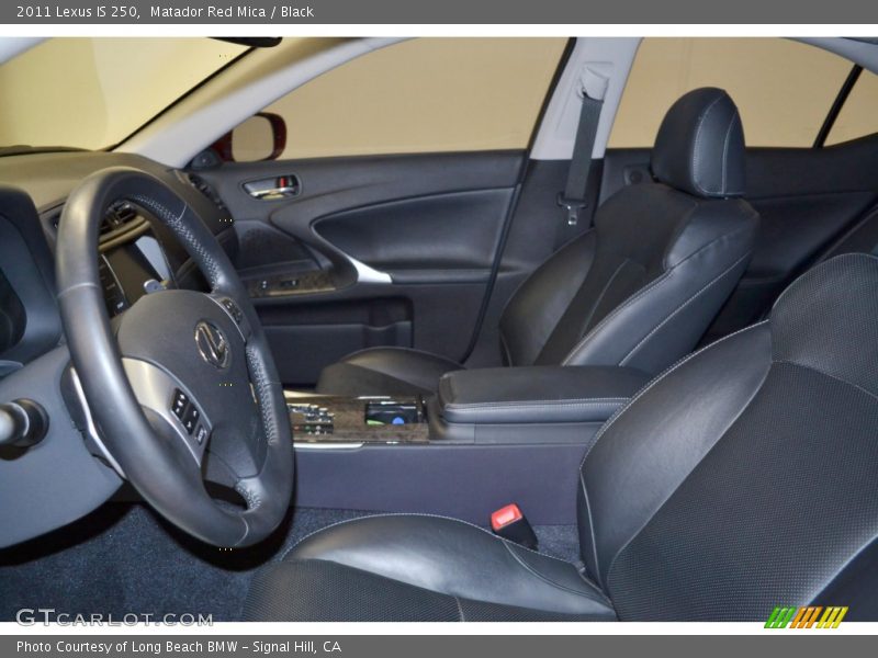 Matador Red Mica / Black 2011 Lexus IS 250