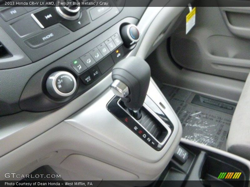 Twilight Blue Metallic / Gray 2013 Honda CR-V LX AWD