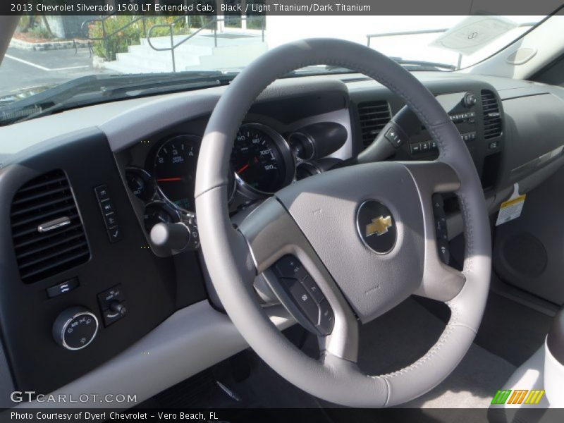 Black / Light Titanium/Dark Titanium 2013 Chevrolet Silverado 1500 LT Extended Cab