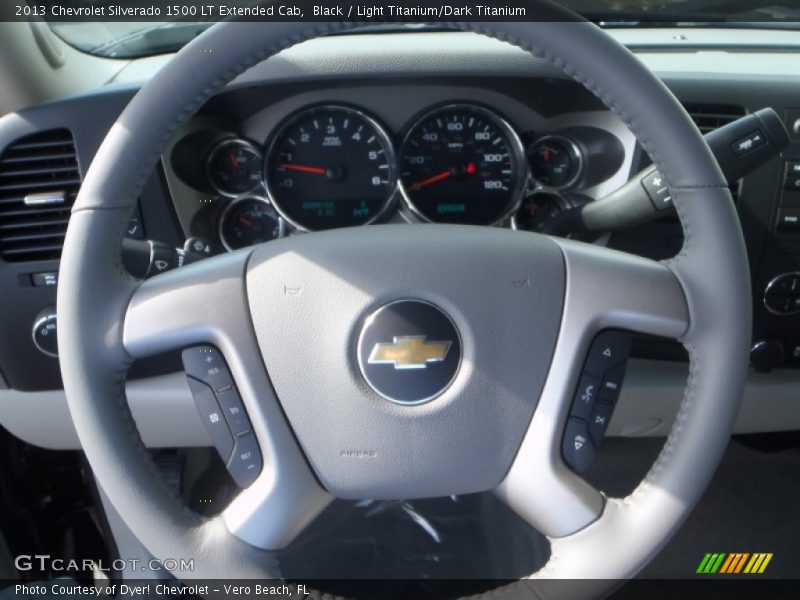 Black / Light Titanium/Dark Titanium 2013 Chevrolet Silverado 1500 LT Extended Cab