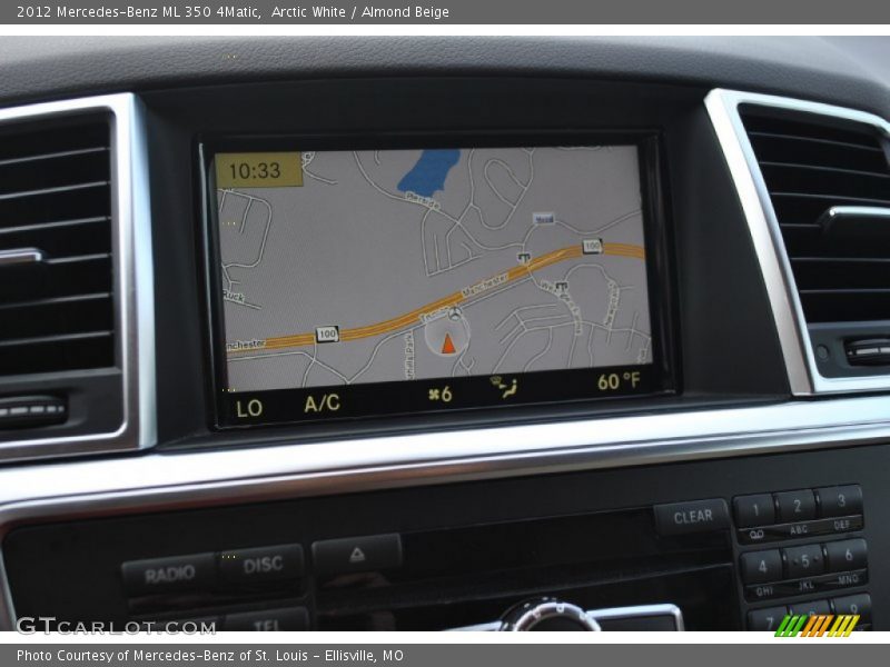 Arctic White / Almond Beige 2012 Mercedes-Benz ML 350 4Matic