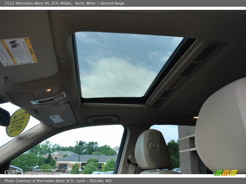 Arctic White / Almond Beige 2012 Mercedes-Benz ML 350 4Matic