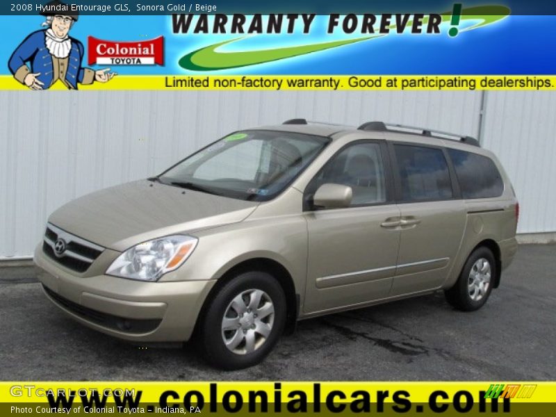 Sonora Gold / Beige 2008 Hyundai Entourage GLS