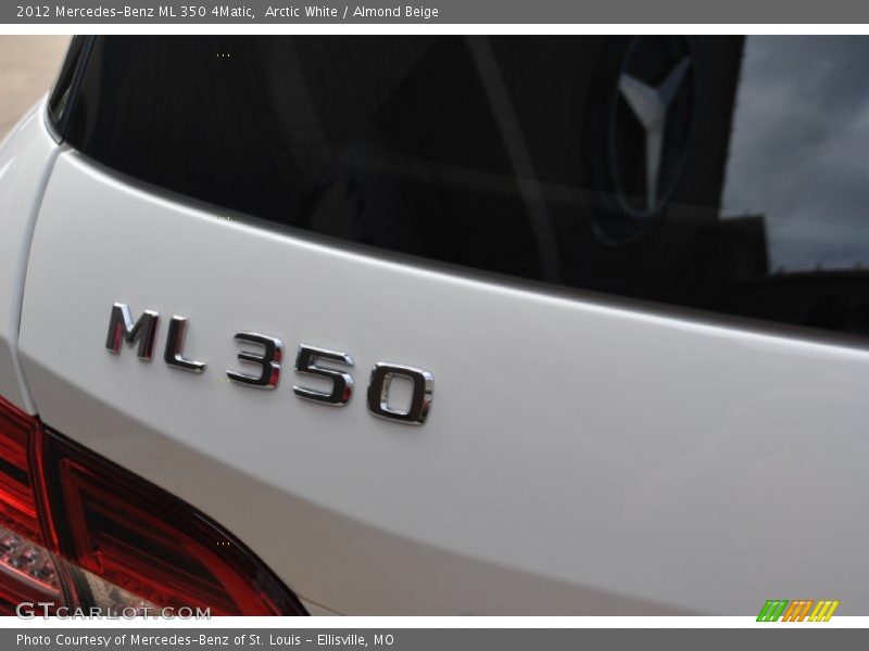 Arctic White / Almond Beige 2012 Mercedes-Benz ML 350 4Matic