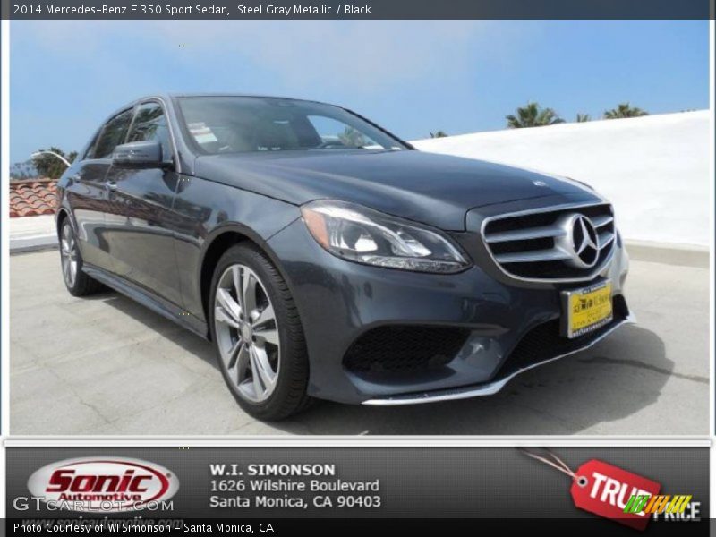 Steel Gray Metallic / Black 2014 Mercedes-Benz E 350 Sport Sedan