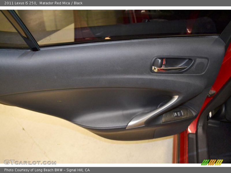 Matador Red Mica / Black 2011 Lexus IS 250