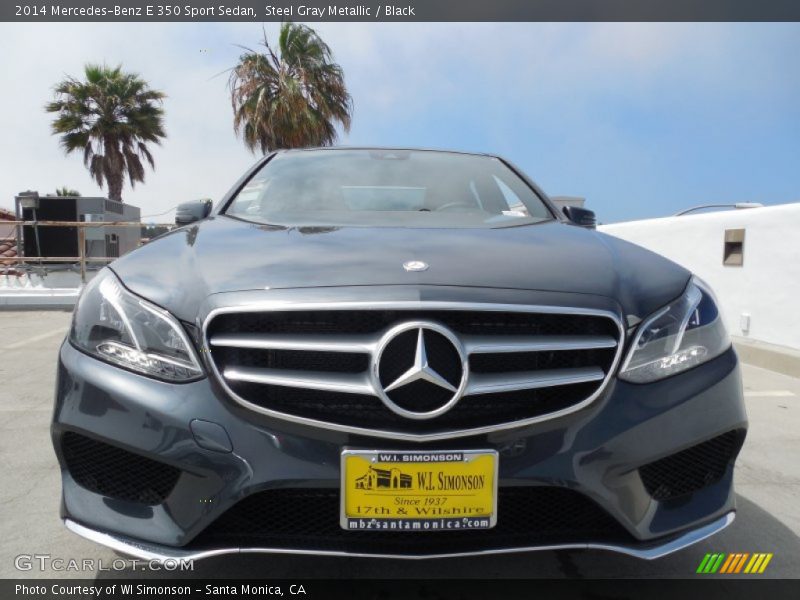 Steel Gray Metallic / Black 2014 Mercedes-Benz E 350 Sport Sedan