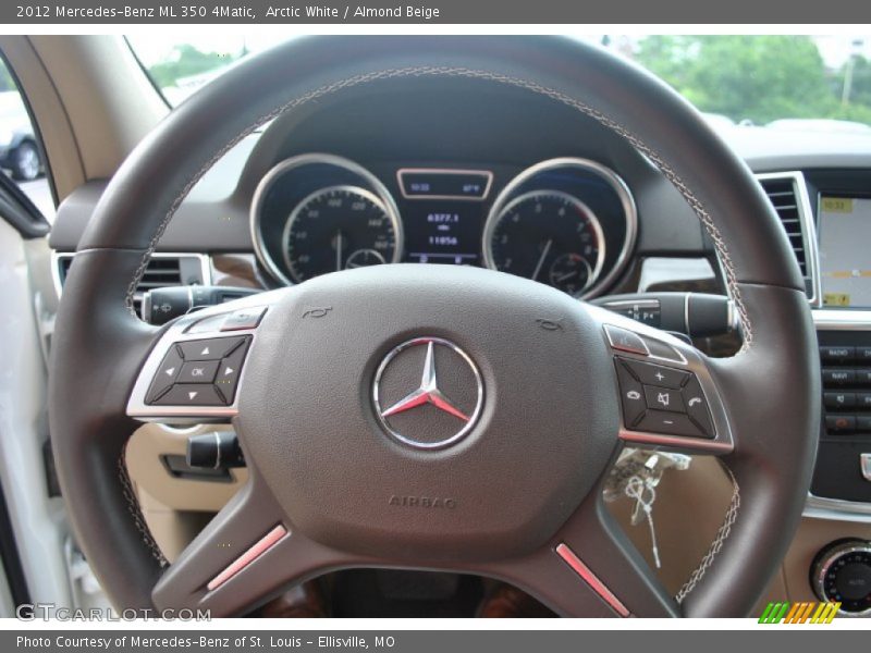 Arctic White / Almond Beige 2012 Mercedes-Benz ML 350 4Matic