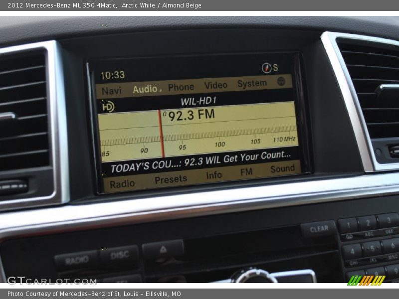 Arctic White / Almond Beige 2012 Mercedes-Benz ML 350 4Matic