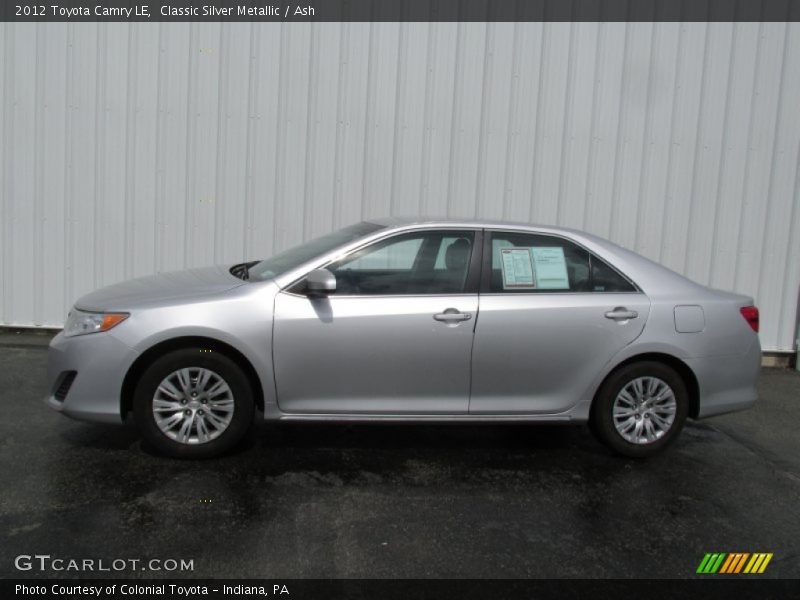 Classic Silver Metallic / Ash 2012 Toyota Camry LE