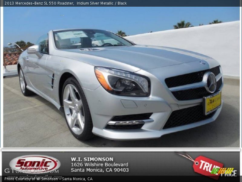 Iridium Silver Metallic / Black 2013 Mercedes-Benz SL 550 Roadster