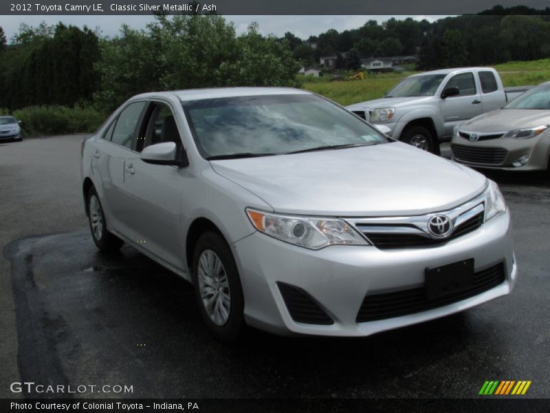 Classic Silver Metallic / Ash 2012 Toyota Camry LE