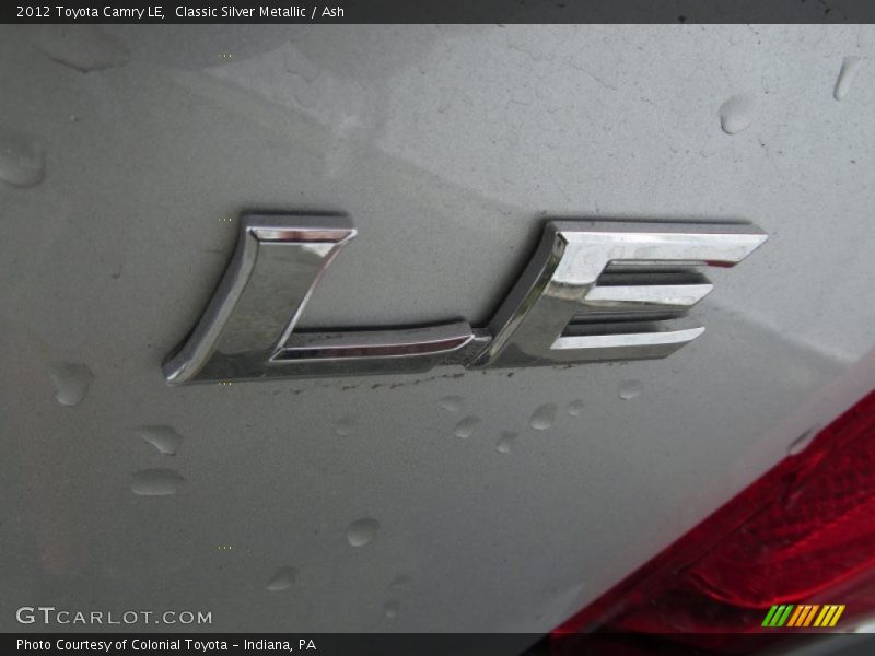 Classic Silver Metallic / Ash 2012 Toyota Camry LE