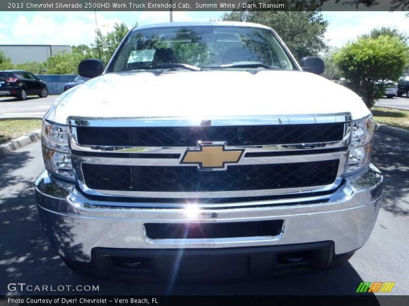 Summit White / Dark Titanium 2013 Chevrolet Silverado 2500HD Work Truck Extended Cab