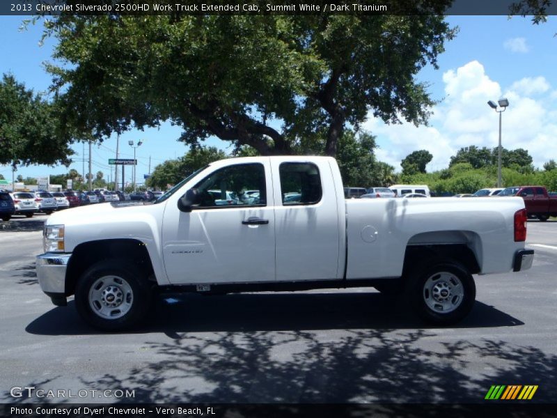 Summit White / Dark Titanium 2013 Chevrolet Silverado 2500HD Work Truck Extended Cab