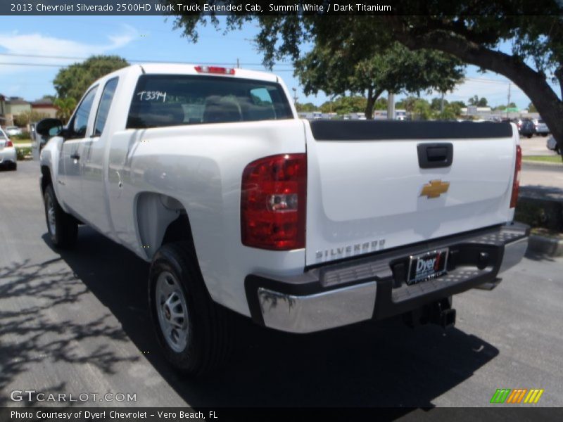 Summit White / Dark Titanium 2013 Chevrolet Silverado 2500HD Work Truck Extended Cab