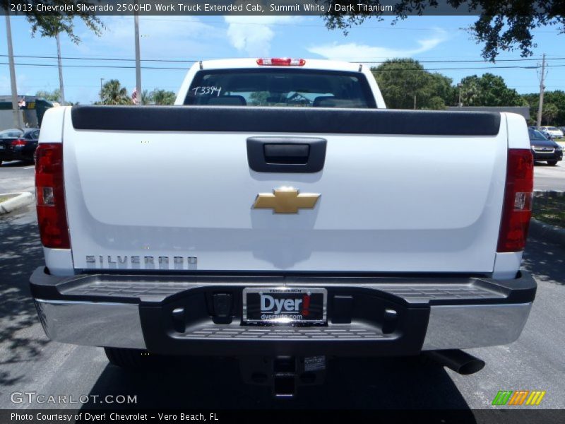 Summit White / Dark Titanium 2013 Chevrolet Silverado 2500HD Work Truck Extended Cab