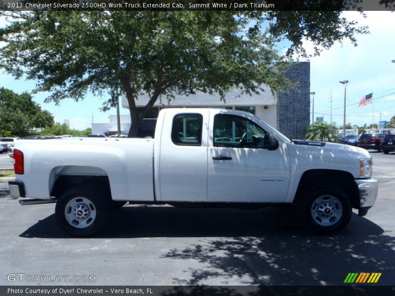 Summit White / Dark Titanium 2013 Chevrolet Silverado 2500HD Work Truck Extended Cab