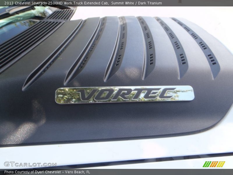 Summit White / Dark Titanium 2013 Chevrolet Silverado 2500HD Work Truck Extended Cab