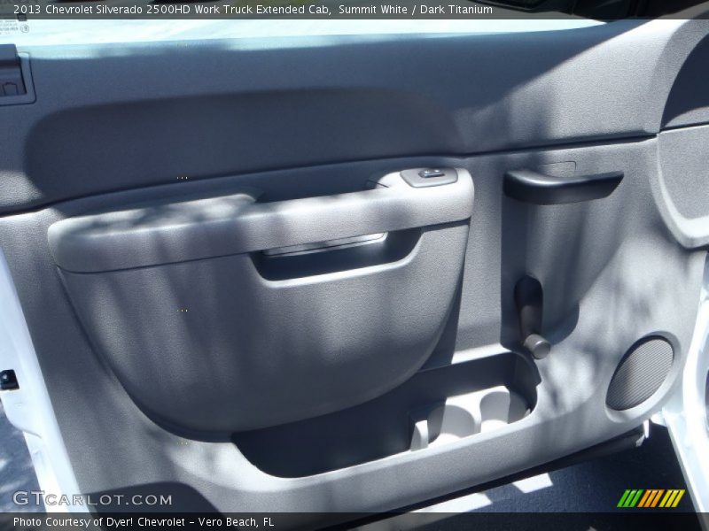 Summit White / Dark Titanium 2013 Chevrolet Silverado 2500HD Work Truck Extended Cab