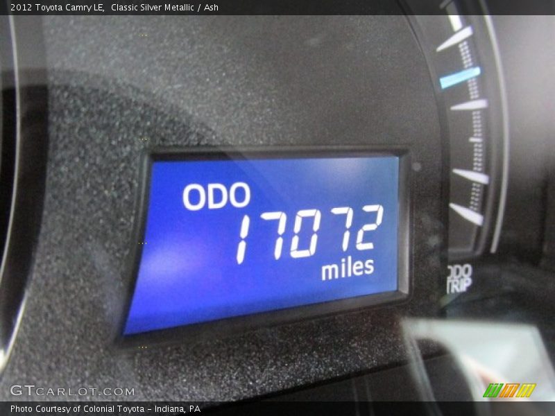 Classic Silver Metallic / Ash 2012 Toyota Camry LE