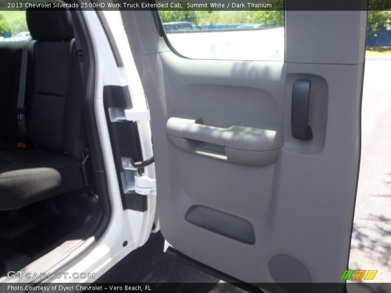 Summit White / Dark Titanium 2013 Chevrolet Silverado 2500HD Work Truck Extended Cab