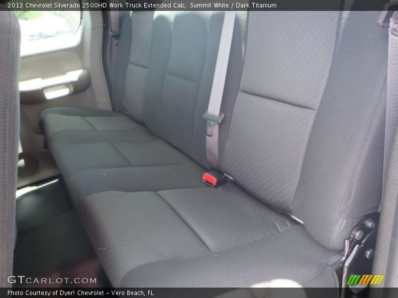 Rear Seat of 2013 Silverado 2500HD Work Truck Extended Cab