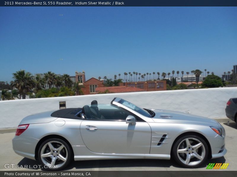 Iridium Silver Metallic / Black 2013 Mercedes-Benz SL 550 Roadster