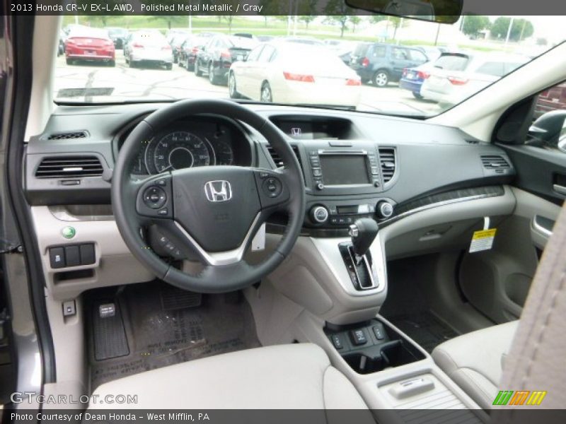Polished Metal Metallic / Gray 2013 Honda CR-V EX-L AWD
