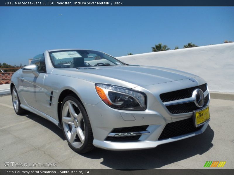 Iridium Silver Metallic / Black 2013 Mercedes-Benz SL 550 Roadster